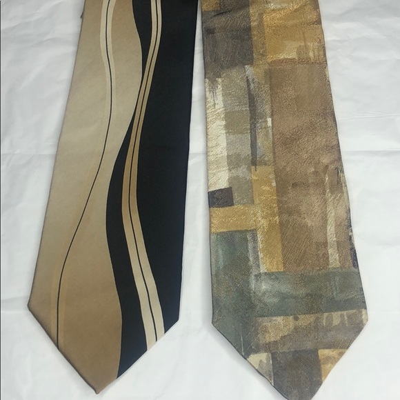 3/$15 Puritan Tie set of 2 silk, Polyester brown - Picture 1 of 10